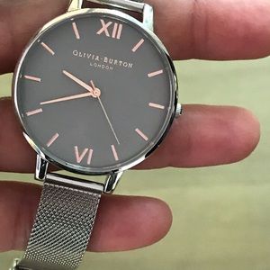 Silver Olivia Burton watch